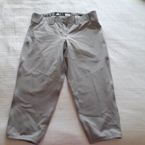NWT Adidas Diamond Queen Elite Softball Pants Womens CY2139 Fastpitch Gray Large